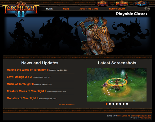 Torchlight II - Обновление официального сайта: Скриншоты и описание классов!